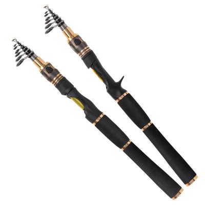 China Carbon Jetshark 1.8m/2.1m/2.4m M Action 6-8 Section Carbon Fishing Rod Telescopic Spinning/Casting Fishing Rod for sale