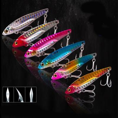 China Mental Jetshark 5g 7.5g 10g 13g 16g 20g Strong Treble Hooks High level simulation Mental Hot sale 3D Eyes VIB Hard lures for sale