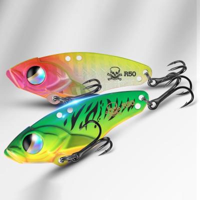 China Cool Jetshark 7g 10g 14g 3D Lure Eyes Strong Treble Hooks High level simulation Freshwater Saltwater Trolling Metal VIB Lures for sale