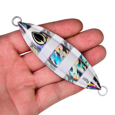 China Metal Jetshark 8.2-14cm 40-200g 5colors Jig Lure Luminous Sea Fishing Lure Fast Sinking Fishing Lure for sale