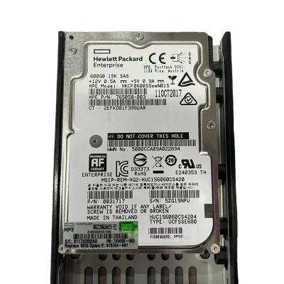 China Hdd HPE 3PAR 8000 K2P98B 600GB 15K SAS 2.5 HDD 810764-001 for sale