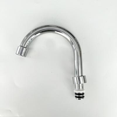 China Modern SS201 Plated Kitchen Wash Basin Faucet Pipe/ Spout Stainless Steel Spouts Faucet Tube for sale