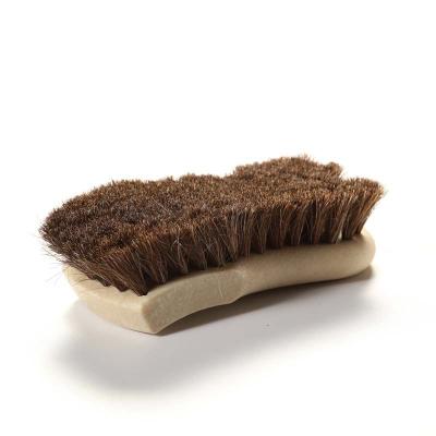 China New High Efficiency Horse Hair Car Wash Interior Leather Brush Seat Brush Wooden Handle Small Cleaning Brush Seat Brush for sale