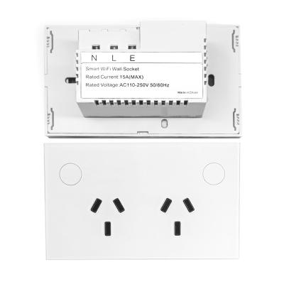 China Remote control Eu standard outdoor switch socket WIFI power Wifi UK smart home sockets for sale