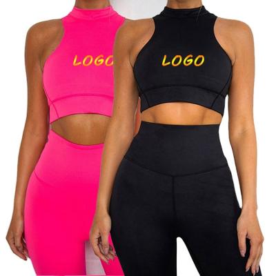 China Breathable Two-Piece Set Gym Yoga Wear Sportswear Women Activewear Panties Activewear Women Fitness Jogging Running Leggings for sale