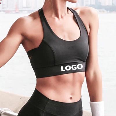 China New Designer Gym Wear Custom Nylon Spandex Fitness Yoga Wear Gym Workout Adjustable Strap High Quality Breathable Sports Bra for sale