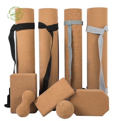 China Wholesale Organic Joga Durable Cork Rubber Mat Fsc, Custom Thick Yoga Met Eco Friendly Yoga-mat, Yoga Mat Cork Set from Natural Rubber for sale