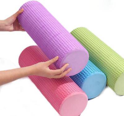 China New Wholesale Soft Cloth Massage Gym Yoga Kit Custom Logo Color Eva Deep Foam Roller for sale