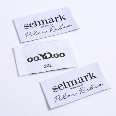 China Factory Supplier Print Sustainable Brand Tags And Labels For Apparel Customized Logos for sale