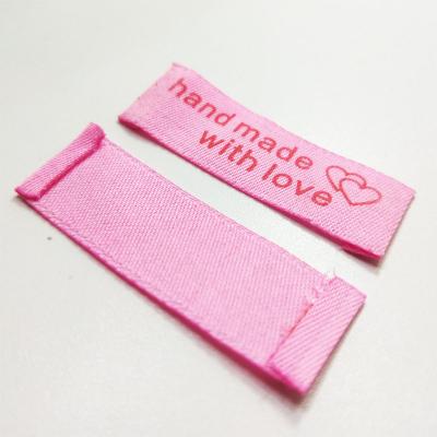 China Washable Custom Woven Wholesale Clothing Garment Label Tag Patch Badge Neck Label for sale