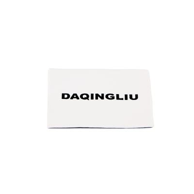 China Clothing Brand Washable Custom Logo Woven Label Tags Clothes Labels Fabric Garment for sale