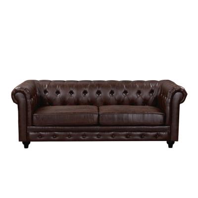 China Modular Top Quality Classic Traditional European Fabric Tufted Button 3 Seater Sectional Sofa for sale