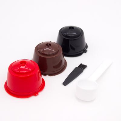 China 3 Pcs Sustainable Refillable Coffee Capsules Refilling Over 100 Times Reusable Coffee Pods For Nescafe Dolce Enthusiasm Brewers for sale