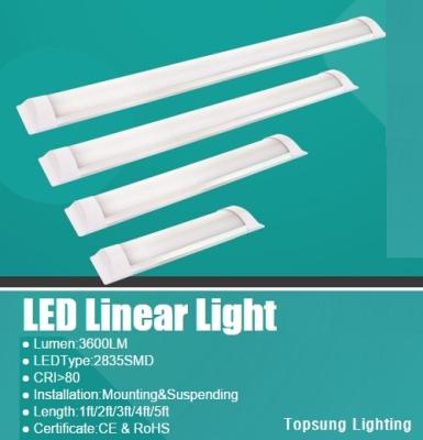 China 4ft 24*75*1200mm Color Adjustable modern batten light for sale