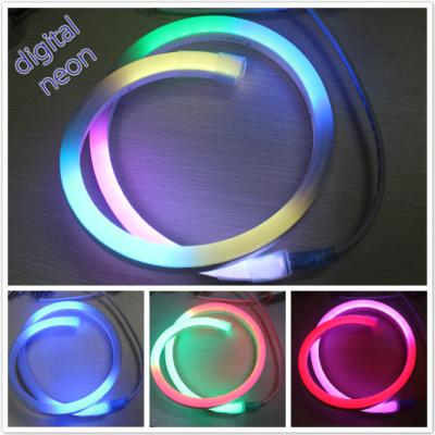 China 14*26mm digital color changing flexible led neon light with ip65 for sale