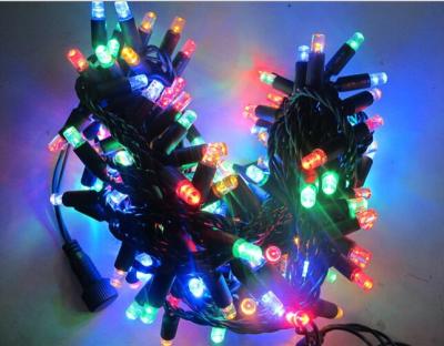 China Hot  sale 110v 120v 100led RGB twinkle Christmas string lights 10m flashing with controller for sale