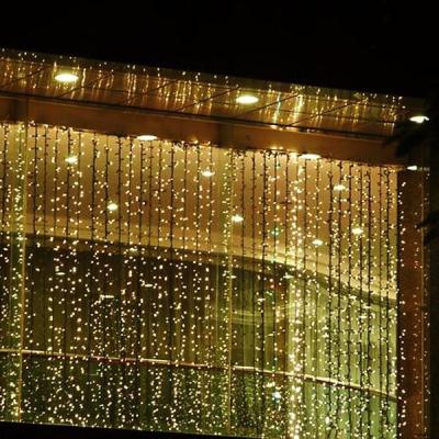 China Flat emitting 220v fairy led outdoor christmas lights curtain CE ROHS approval for sale