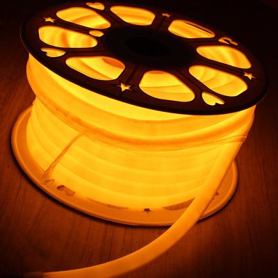 China DC12V slim round PVC tube neon light 16mm 360 degree orange led neon flex SMD2835 for sale