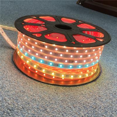 China 50m Spool 24v Baja tensión LED Luces de banda 5050 Smd Rgb Impermeable en venta