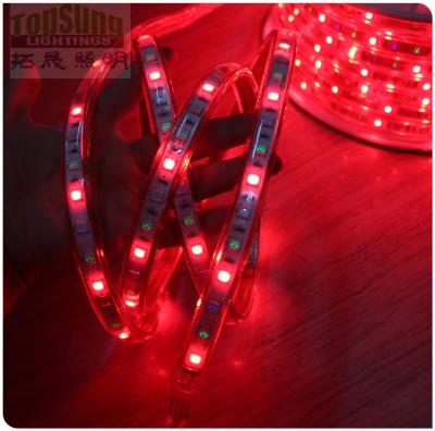 Chine Vente en gros de bande LED rouge flexible 50m 220V 5050 bande SMD 60LED/m ruban LED à vendre