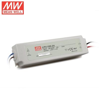 Cina Il più venduto Meanwell 100w 24v fonte di alimentazione a bassa tensione LPV-100-24 trasformatore al neon a led in vendita