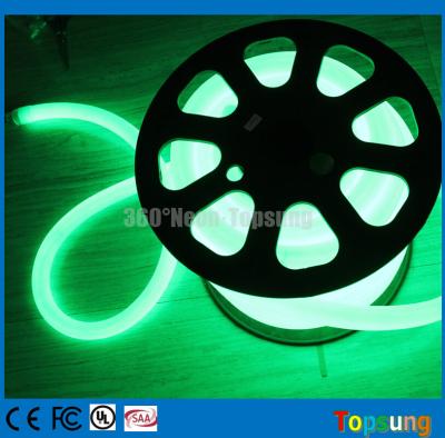 China 82 pés de bobina verde LED neon flex luz tubo redondo 12v para sala à venda