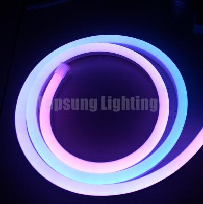 中国 アドレス可能なピクセルネオン柔軟 24vデジタルdmx rgb LEDロープ照明 販売のため