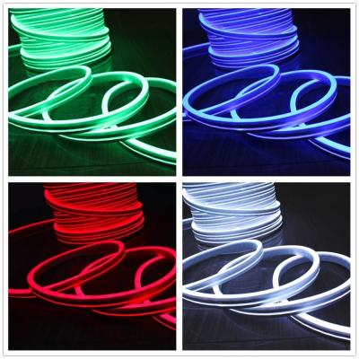 Cina 230v rgb LED neon flex tube lampade a luce piatta di emissione di neon vista laterale 5050 smd per gradini in vendita