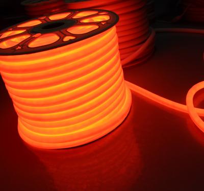 China 12v mini round 16mm diameter 360 degree emitting led neonflex rope light orange led neon soft tube for sale