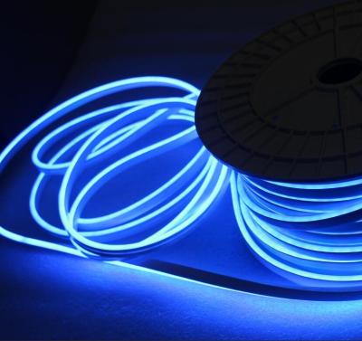 China 24v blauw geleid neon flex mini 6mm micro neon lichten 5cm snijden Te koop