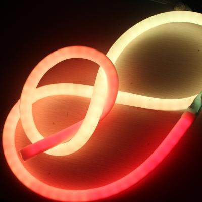 China LED-Neonbeleuchtung 18mm 360 Runden Digital Programmierbares Neon Flex 24v für Weihnachtsbeleuchtung zu verkaufen