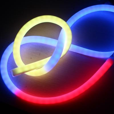 China Großhändler 24V LED Neonlicht RGB 5050 IP68 LED Neon-Flex-Streifenlicht 360-Pixel-Neon-Röhre zu verkaufen