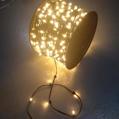 China 2019 IP 65 warm white PVC crystal Wire DC 12V clip light/ 200leds fairy light string 100m/roll led bud lights for sale