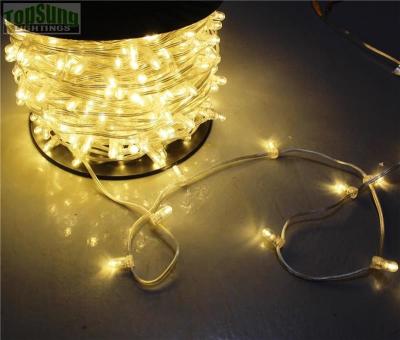 China Christmas 100m 666leds 12V LED Clip Lights warm white 5mm party led christmas light string for sale