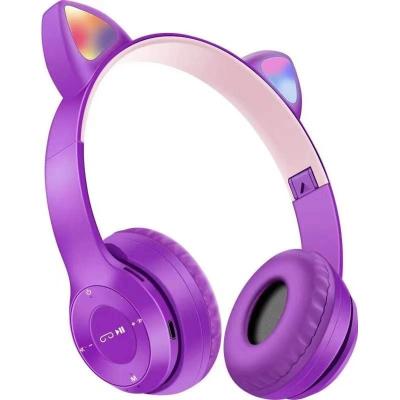 China Headband P47M New Arrival Hot Selling Wireless Earphone Ear With Handfree Game Led Light Stuff for sale