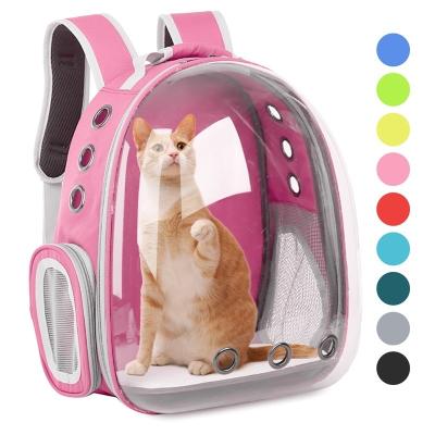 China Mochila Gato Cat Dog Viable Carrier Bag Over Shoulder Breathable Pet Carriers Pet Carrier Custom Foldable Backpack for sale