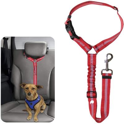 China Thoughtful Amazon Selling Bungee Dog Leash Strongly Thoughtful Adjustable Nylon Safty Car Seat Belt for sale