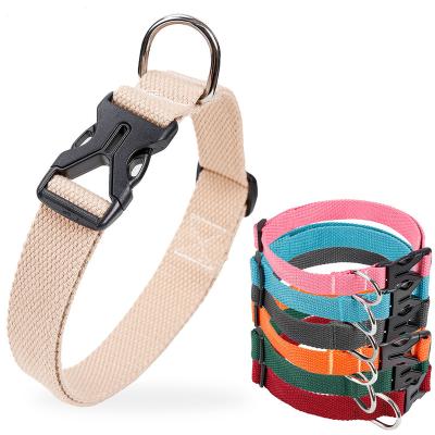 China Cotton Eco-Friendly WHOLESALE Eco-Friendly Wholesale Manufacturers Canvas Cotton Martingale Pet Leashes Dog Training Collar Custom Made for sale