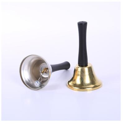 China Santa Claus Wooden Hand Bell Christmas Supplies Everyday Life Christmas Supplies Gold Silver Pet Bell for sale