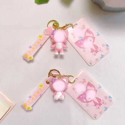 China Anime Cartoon Key Chain Lina Bell 3d Cute Soft Rubber Silicone PVC Key Chain Card Holder for sale