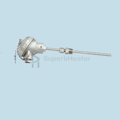 China 0Cr18Ni9Ti PT100 Thermocpuple Industry Temperature Sensor Bring Aluminum Head for sale