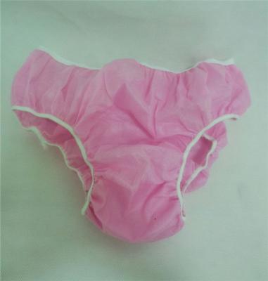 China Antibacterial Women Spa Non Woven Fabric Disposable Underwear For Salon Hospital for sale