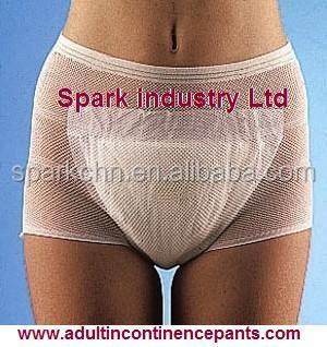 China Polyester/Spandex 2013 New Design Disposable Women's Panties With Sanitary Napkin Pad for sale