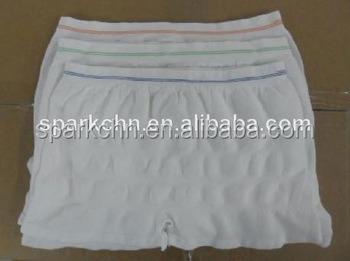 China Breathable Seamless White Disposable Underwear Boxer Short For Spa / Hospital / Travel for sale