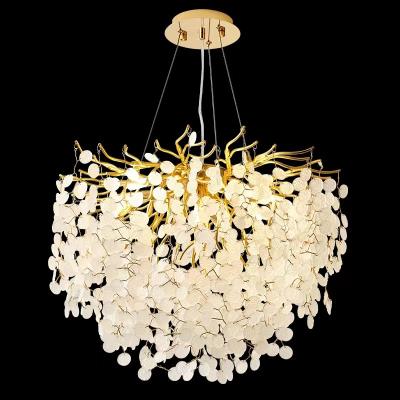 China Modern Post Modern French Luxury Crystal American Tree Chandelier Living Room Dining Room Art Chandelier Bedroom Copper Silver Retro for sale