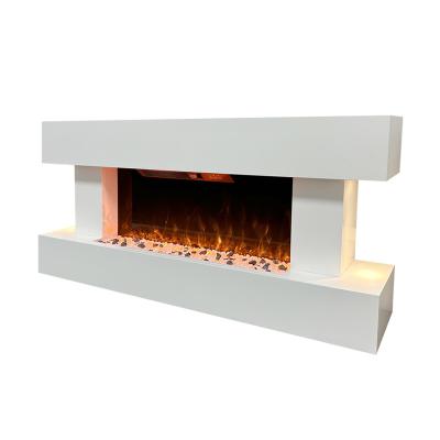 China High Quality Decor Smart Decorative Wall Mounted Indoor Flame Pebble Effect Light Electric Fireplace With Heat for sale