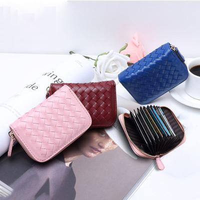 China 2023 Fashion Fashion Handmade Woven Wallet Women Newest Multifunctional Credit Card Holder Wallet for sale