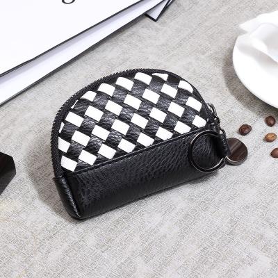 China Mini Bag Leather Wallet Fashion Handmade Woven Wallet Women Cheap Wholesale Waterproof Manufacturing for sale