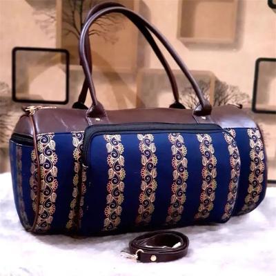 China Wholesale Logo Unisex Luggage Bag Travel Custom Vintage Chinese Style Cylinder Handbag for sale