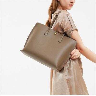 China The Other Vintage Large Capacity Shoulder Bag Women Minimalism Handbag 2023 Luxury Leather Tote Bag for sale